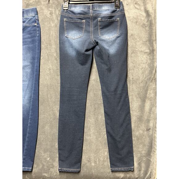 Tommy Bahama Skinny Jeans Girls Sz 12 Jeggins 2 Pairs - Med Wash/Dark Wash - Picture 14 of 14